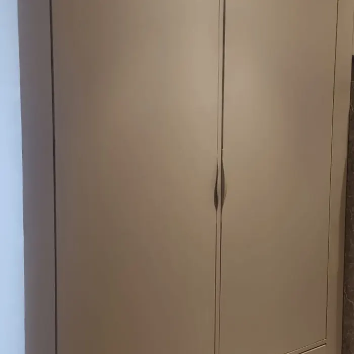 Wardrobe wrapped in a matte grey architectural film